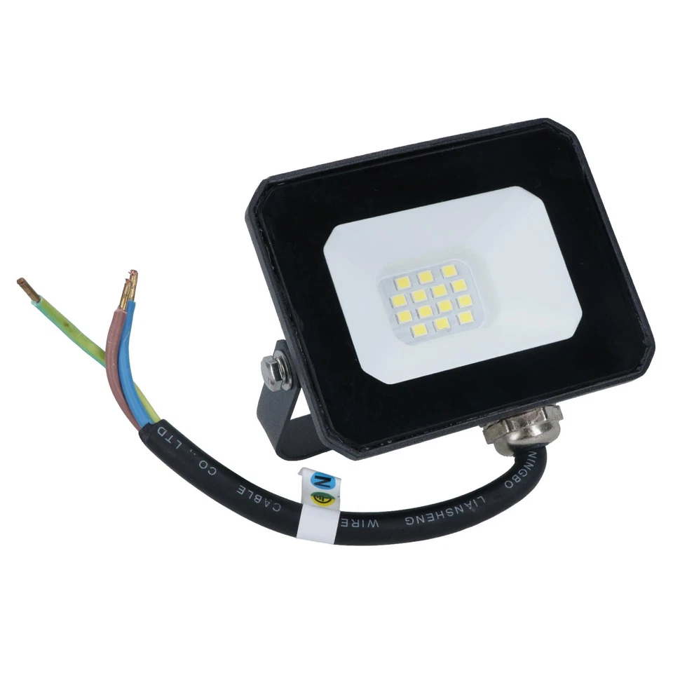 10 Watt LED Mini Floodlight Garden Lighting 800 Lumens IP65 + Bracket 1pc - Image 4 of 4