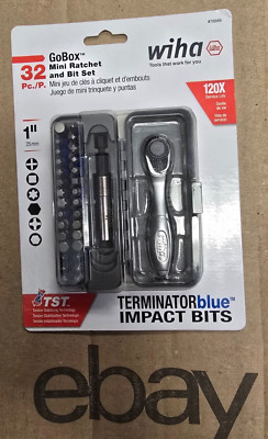 Wiha 76889 GO BOX Mini Ratchet & Bit Set 32 Pc               SAME DAY SHIPPING!!