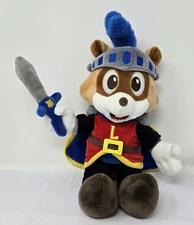 LOTTY Racoon Plush Lotte World Korea Amusement Park Knight Stuffed Animal Mascot