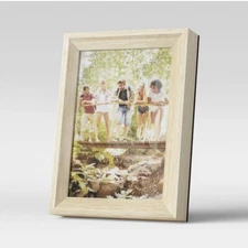 6 x Room Essentials 5x7 Bevel Wedge Picture Frame Natural Wood Photo Frame