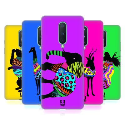 HEAD CASE DESIGNS NEON ANIMAL SILHOUETTES GEL CASE FOR GOOGLE ONEPLUS PHONES
