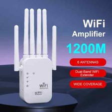Dual Band 2.4G 5G WiFi Repeater 300 Mbps 1200Mbps Range Extender Signal Booster