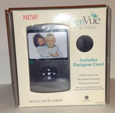 Brand New EnVue Burnes Digital Photo Album NEW With Case 3.5" LCD