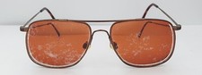 Vintage TL5031 Brown Pilot Metal Sunglasses Japan FRAMES ONLY
