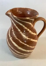 CHARLES LISK Rare SWIRL UTILITY PITCHER - VALE NC POTTER