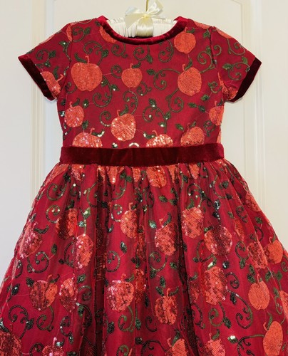 Snow White Red Sequin Formal Party Dress Disney Princess Collection Sz 7/8 EUC - Picture 2 of 8