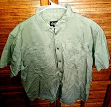 Guide Gear Mens XL Short Sleeve Shirt Button Down Khaki Field Tested Hunting