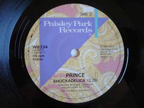 Prince If I Was Your Girlfriend 7" Vinyl UK 1987 1st Press Single & Poster Cover - Picture 7 of 16