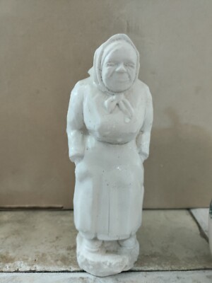 Vintage signed Anton  Pearson, (1892-1967) Carved Woman Sculpture Waxed Finish