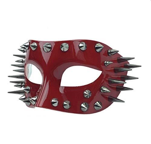Steampunk Masquerade Mask Spike (Red) - Picture 3 of 3