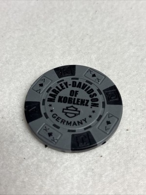 Harley Davidson Poker Chips, Jeton H.D. of Koblenz, Germany, No 1 (W010)