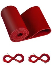 BELINOUS Leather Steering Wheel Cover Lace Up, Stitch On Wrap, Universal Fit