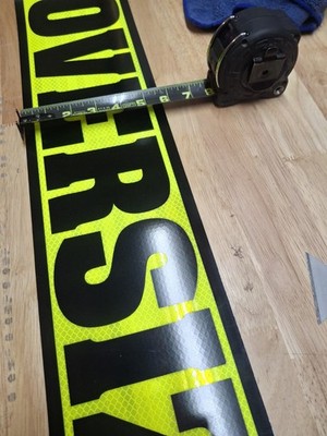 Class 14  Floresent Reflective pilot car oversize load signs Magnetic  Size In P
