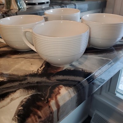 Regent Street by Gibson, Coffee Cups, White, Set of 4, nwot