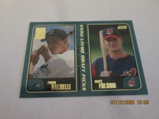 ROCCO BALDELLI/MARK FOLSOM 2000 TOPPS DRAFT PICKS ROOKIE CARD #357 FREE SHIPPING