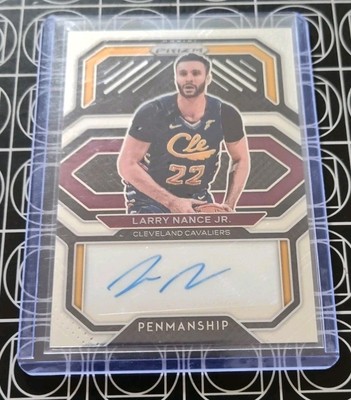 LARRY NANCE JR CLEVELAND CAVS 2020-21 PANINI PRIZM PENMANSHIP AUTO PE-LNJ