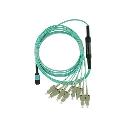 BlueOptics Fiber Breakout Cable, MPO/UPC, 4xDuplex SC/UPC,Multi-mode G50/125µm,