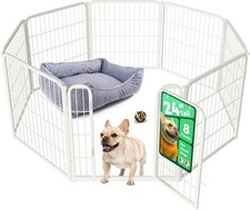 Homeplus Indoor Dog Playpen 24" H 8 Panels for Puppies  Small Dogs Heavy-duty