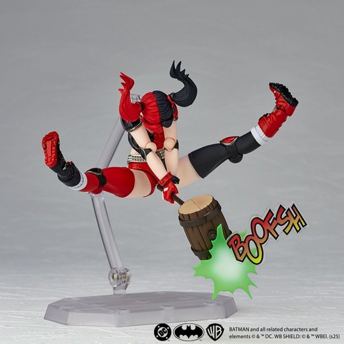 Kaiyodo Revoltech Amazing Yamaguchi Harley Quinn Red Black & Deathstroke Ver.1.5 - Picture 13 of 22