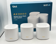 DBIT AX3000 WiFi 6 Mesh System, 6500 Sq Ft Coverage, 150 Devices, 3-Pack