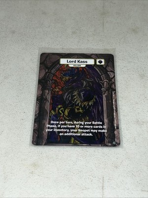 2025 Neopets Champions of Meridell Villain Lord Kass Stained Glass Alternate Art