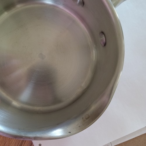 Emeril Even Heating Copper Base Spouted Saucepan 1qt NO LID!! READ - Picture 5 of 9