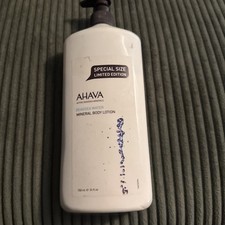 AHAVA Mineral Body Lotion Triple Size 24 oz 750 ml, Jumbo Size Bottle w/ Pump