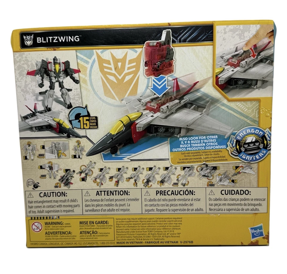 Transformers Blitzwing Energon Igniters Figure Bumblebee by Hasbro 2018 NEW - Image 2 of 3