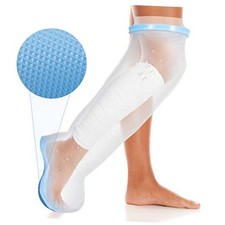 Waterproof Leg Cast Cover for Shower with New Upgraded Non-Slip Padding