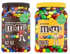 2 Pack M M'S Milk Chocolate Candy M M'S Peanut Milk Chocolate Candy 62 oz each
