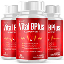  3 Pack Vital B Plus Advanced Blood Support Supplement VitalBPlus 180 Capsules