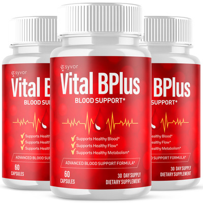 (3 Pack) Vital B Plus Advanced Blood Support Supplement VitalBPlus 180 Capsules