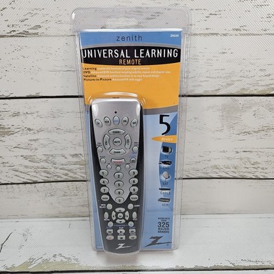 Zenith Universal Learning Remote Control ZN530 5 Device Remote 2002 New Sealed