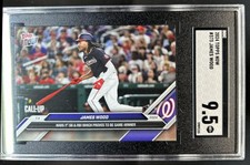 2024 Topps Now James Wood #373 Nationals SGC 9.5