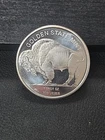 ONE TROY OUNCE .999 PURE SILVER ROUND GOLDEN STATE MINT INDIAN HEAD & BUFFALO