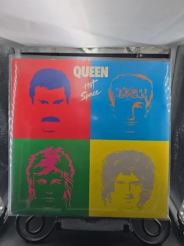 QUEEN Hot Space 1st Original US Press 1982 Elektra Freddie Mercury LP VG+/VG+