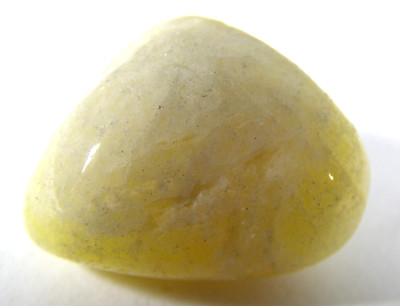 GOLDENER GELBER DANBURIT EDELSTEIN TROMMELSTEIN 2,4 x 1,9 cm 12,22 g