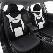 Sitzbezüge passend für VW Amarok ab 2010-2022 (Schwarz-Weiß) ARTE108