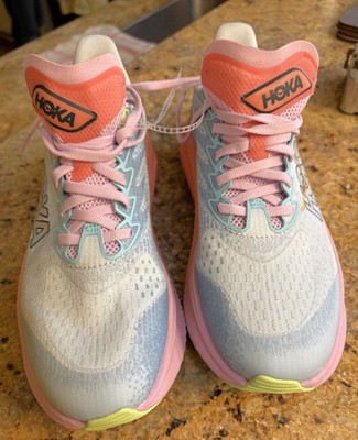 Hoka One One Mach 6 Running Shoes Womens 5.5 MD Sneakers Blue Pink Illusion Dusk