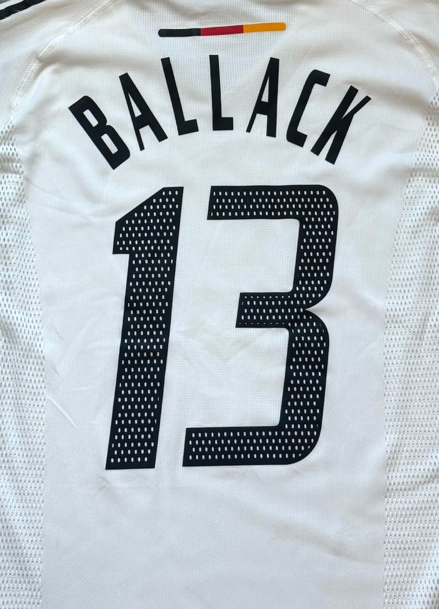 2002 Germany Authentic Home Jersey #13 Ballack Large World Cup