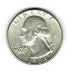 1964-D Washington Quarter, 90% Silver