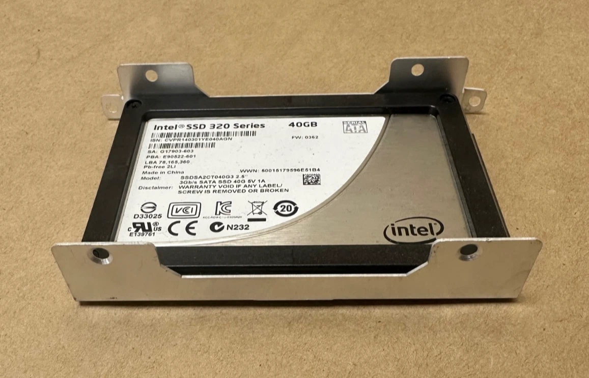 Intel 40 GB Storage Capacity Solid State Drives for sale | eBay