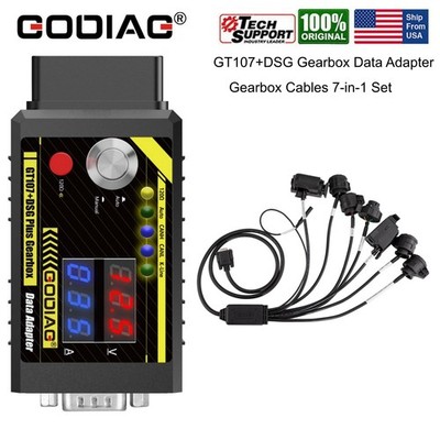 GODIAG GT107+DSG Gearbox Data Adapter & GODIAG Gearbox Cables 7-in-1 Set for BMW