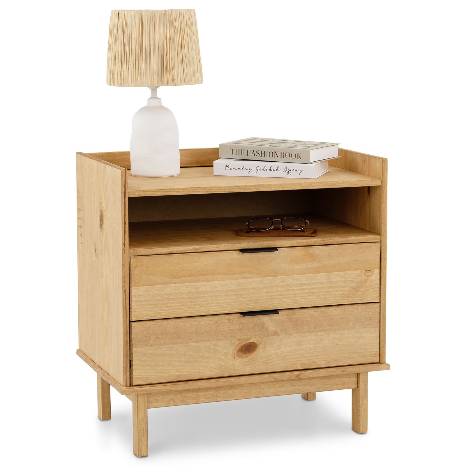 Table de chevet TEPERA en bois massif pour chambre sans désordre