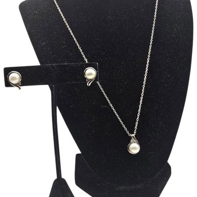  Designer Alwand Vahan 14K Gold & Sterling Silver Pearl & Diamond Set