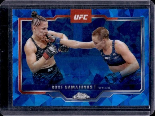 2025 Topps UFC Chrome Sapphire Rose Namajunas #89