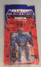K22i00042 WEBSTOR MOC MINT ON SEALED CARD HE-MAN 1983 MOTU VINTAGE FIGURE