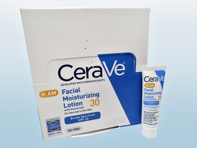 CERAVE AM FACIAL MOISTURIZING LOTION WITH SPF 30 SUNSCREEN 0.17 OZ BOX 15 TUBES