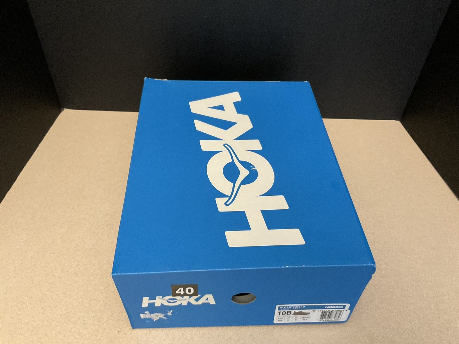 New! Womens Hoka One One Clifton 10 Vanilla/Birch Running Shoes. Size 10B. Nice thumbnail 5