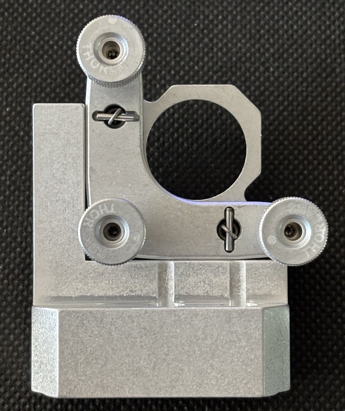 New! ThorLabs KS1 Ø1" Non-Anodized Precision Kinematic Mirror Mount; 3 Adjusters